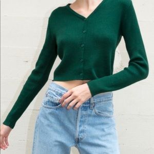 Brandy Melville Green Shannon Sweater